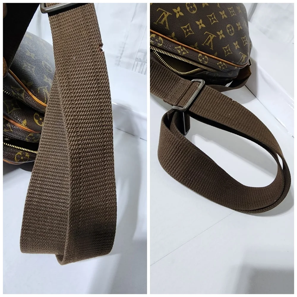 Louis Vuitton Reporter Shoulder Bag Brown/Beige